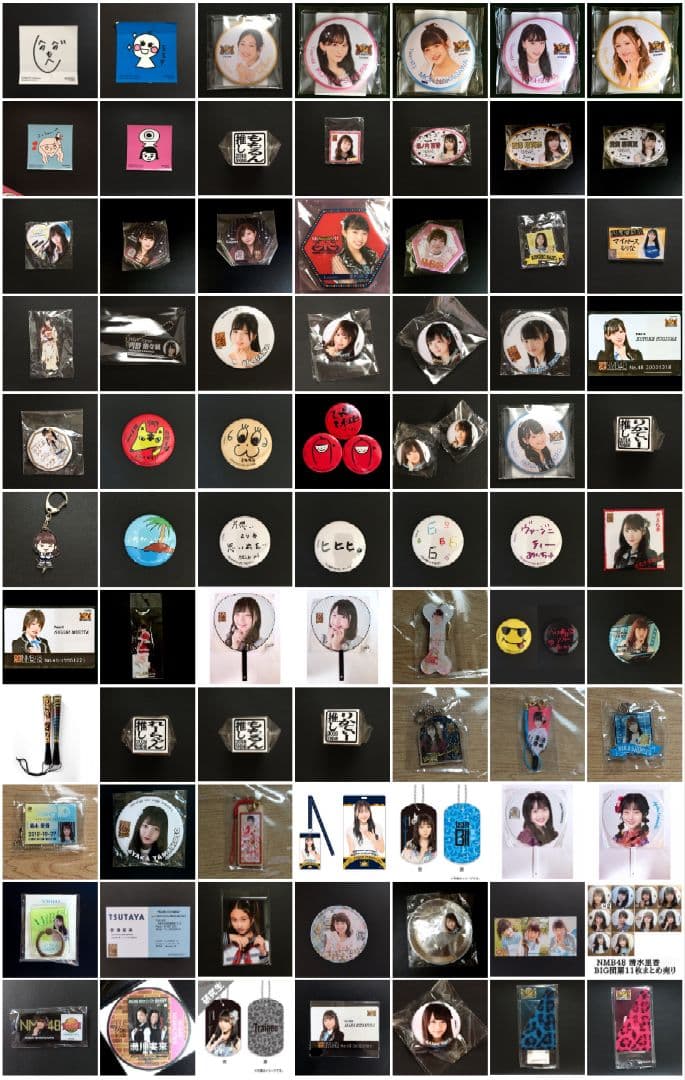 NMB48 缶バッジ トレカ シール アクスタ コースター 等グッズ セット