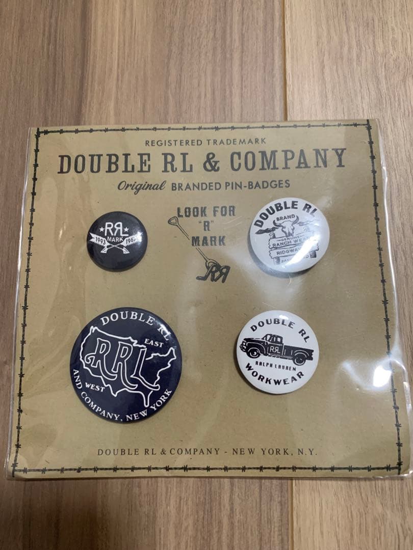 DOUBLE RL ダブルアールエル　缶バッジセット　レア　新品未開封品