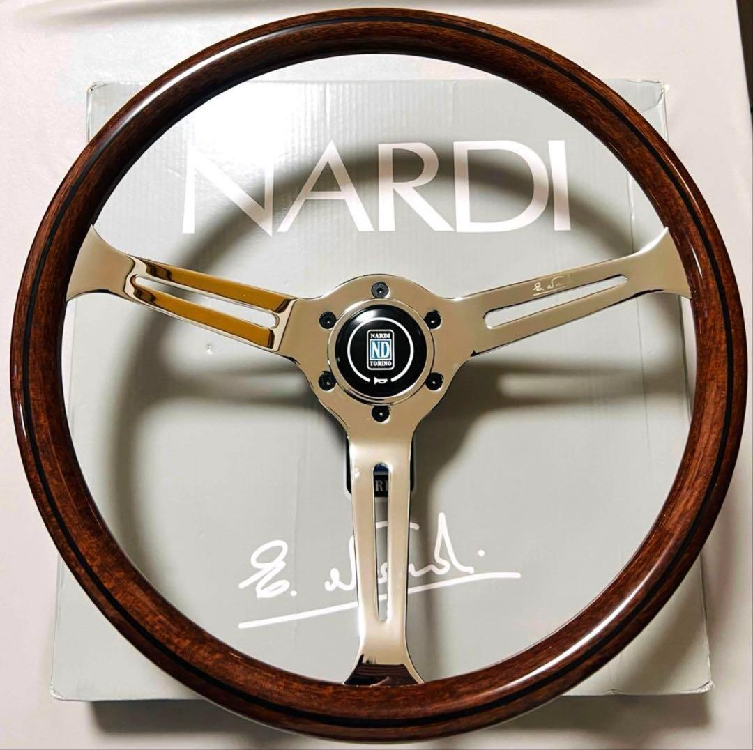 【本日限定価格】ナルディ クラシック ウッドステアリング 15インチ③