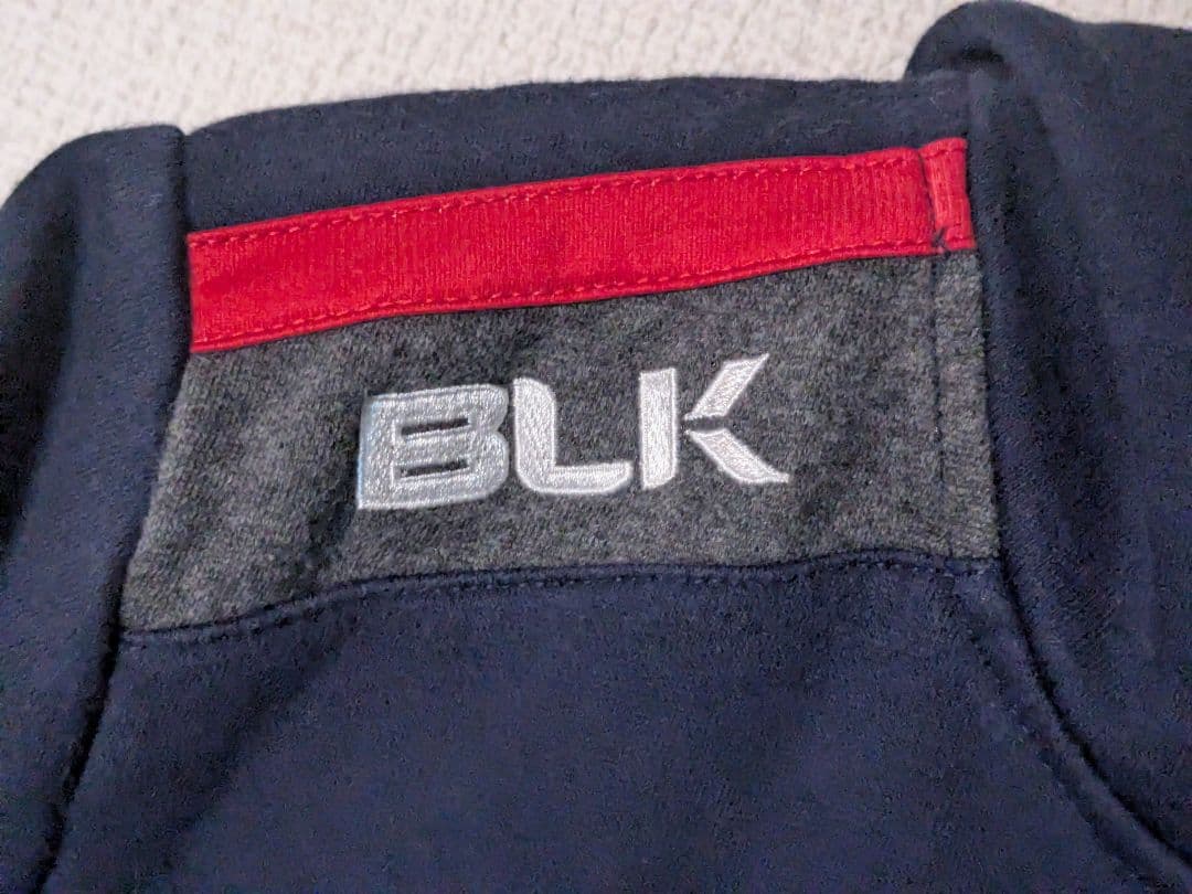 BLK ラグビー パーカー スウェットトレーナー メンズSサイズ ネイビー紺色