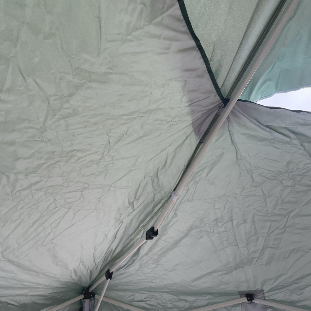 FIELDDOORタープ3m×3m UVカット耐水 サイドシート 2枚付き