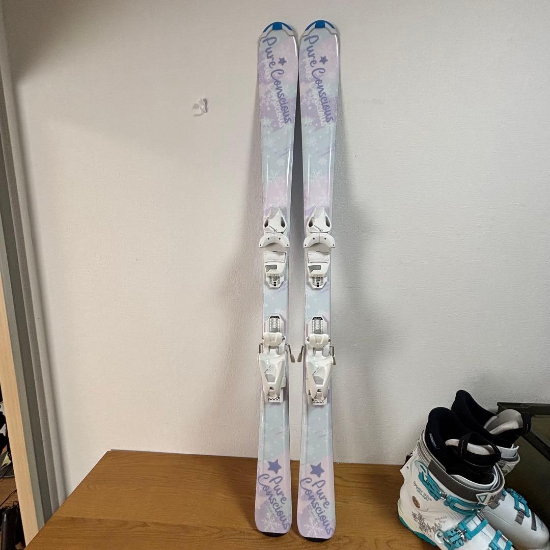 レディース　ジュニア　未使用　ほぼ新品スキーセット　Hanson23-23.5㎝