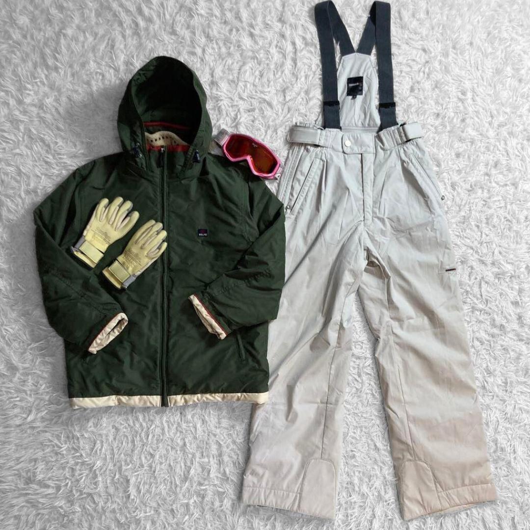 梅干し様 BELFE スノーボード スキー ウェア セット M L 緑