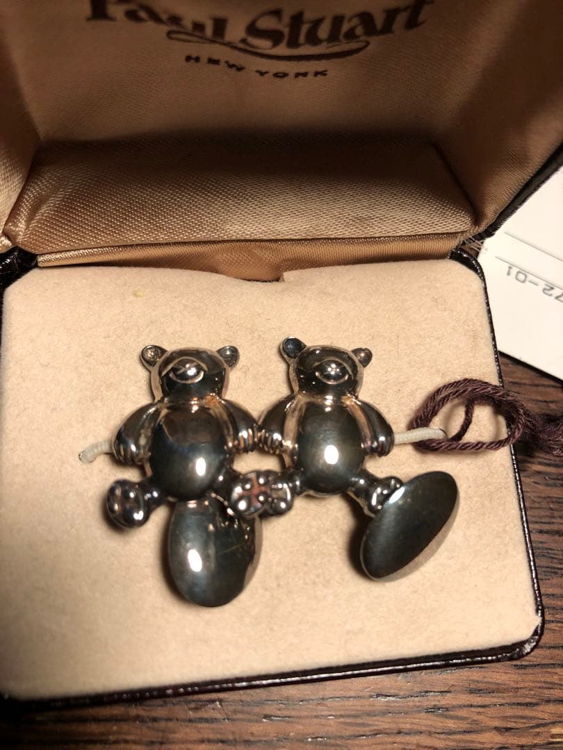 Paul Stuart テディベアのカフスボタン（中古）