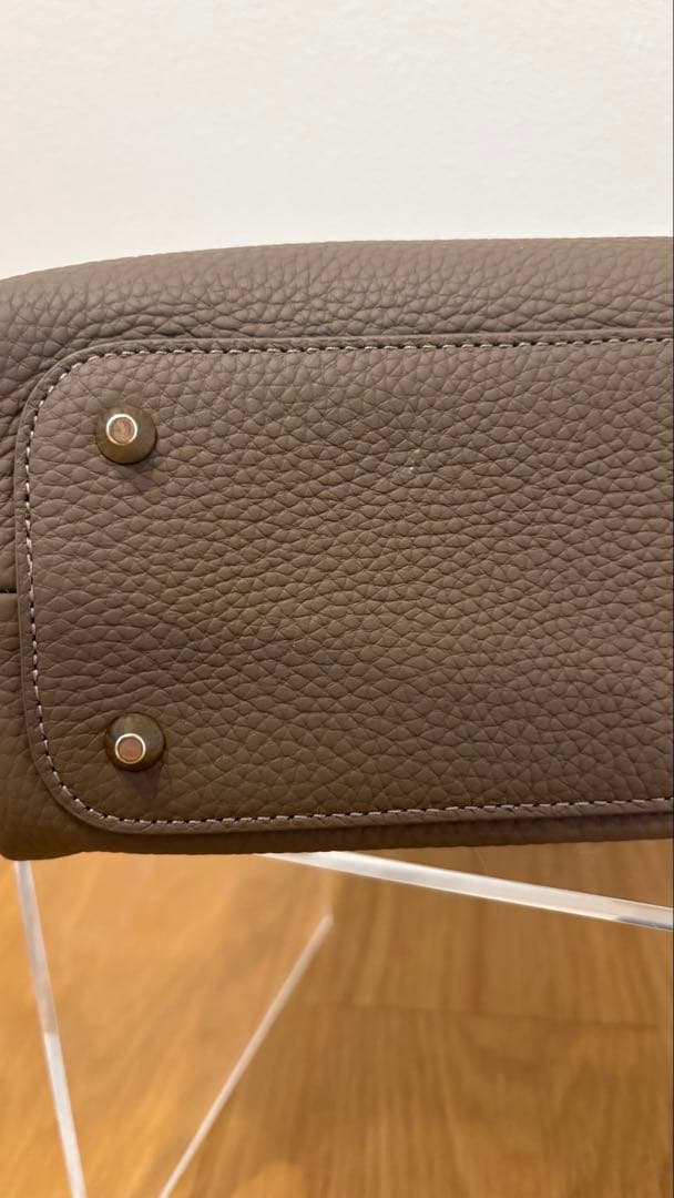 HAYNI トープ　2wayレザーショルダー/ハンドバッグ