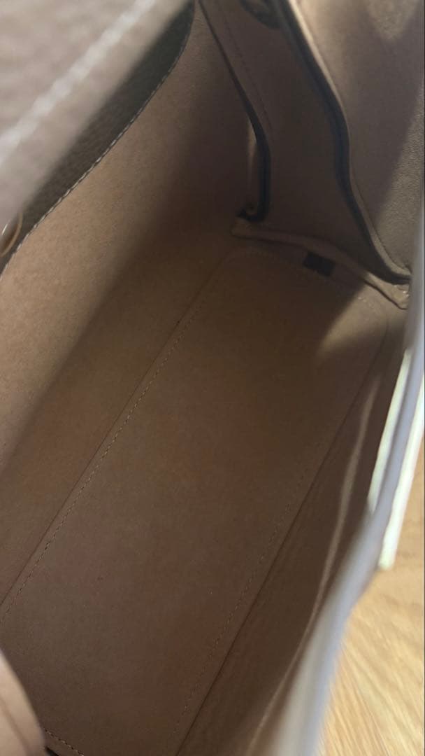 HAYNI トープ　2wayレザーショルダー/ハンドバッグ