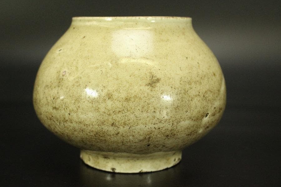 李朝 白磁 提灯壷 時代物(A803)