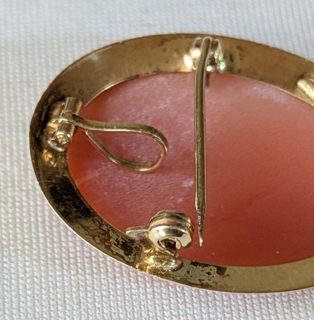 Donadio シェルカメオ ブローチ ペンダントトップ アンティーク