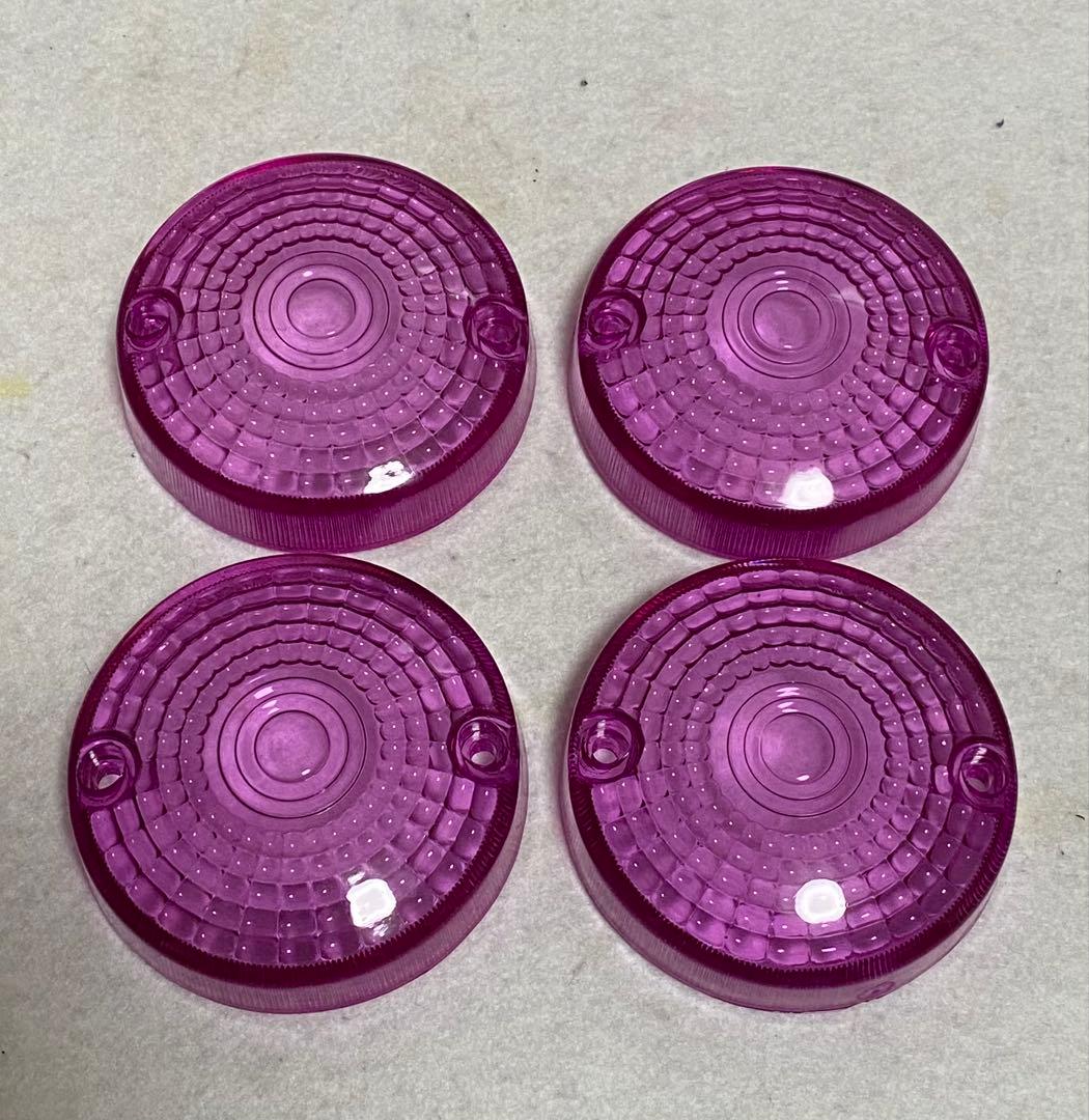 GS400 紫色　テールレンズ　ウインカーレンズ　クリア　スモーク　純正タイプ