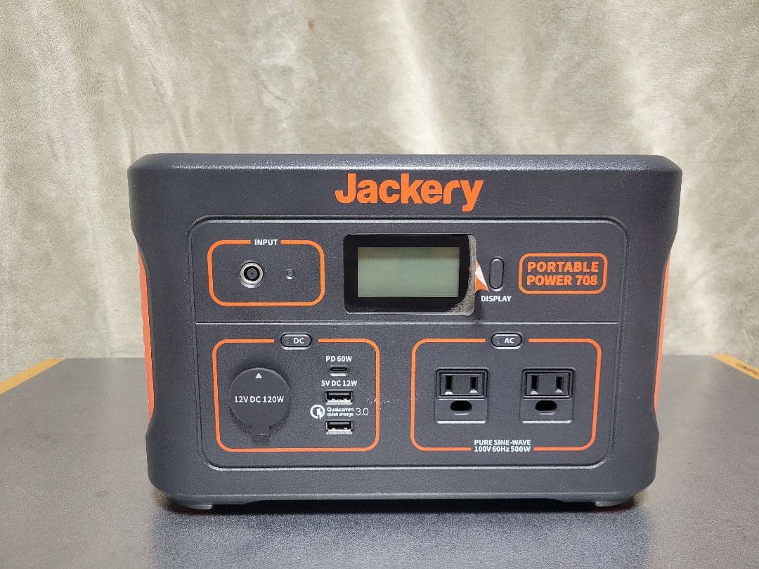 【美品】Jackery PORTABLE POWER 708　ジャクリ　ポタ電