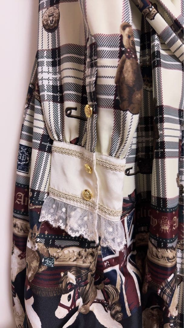 Angelic Pretty British Bearワンピース+カチューシャ