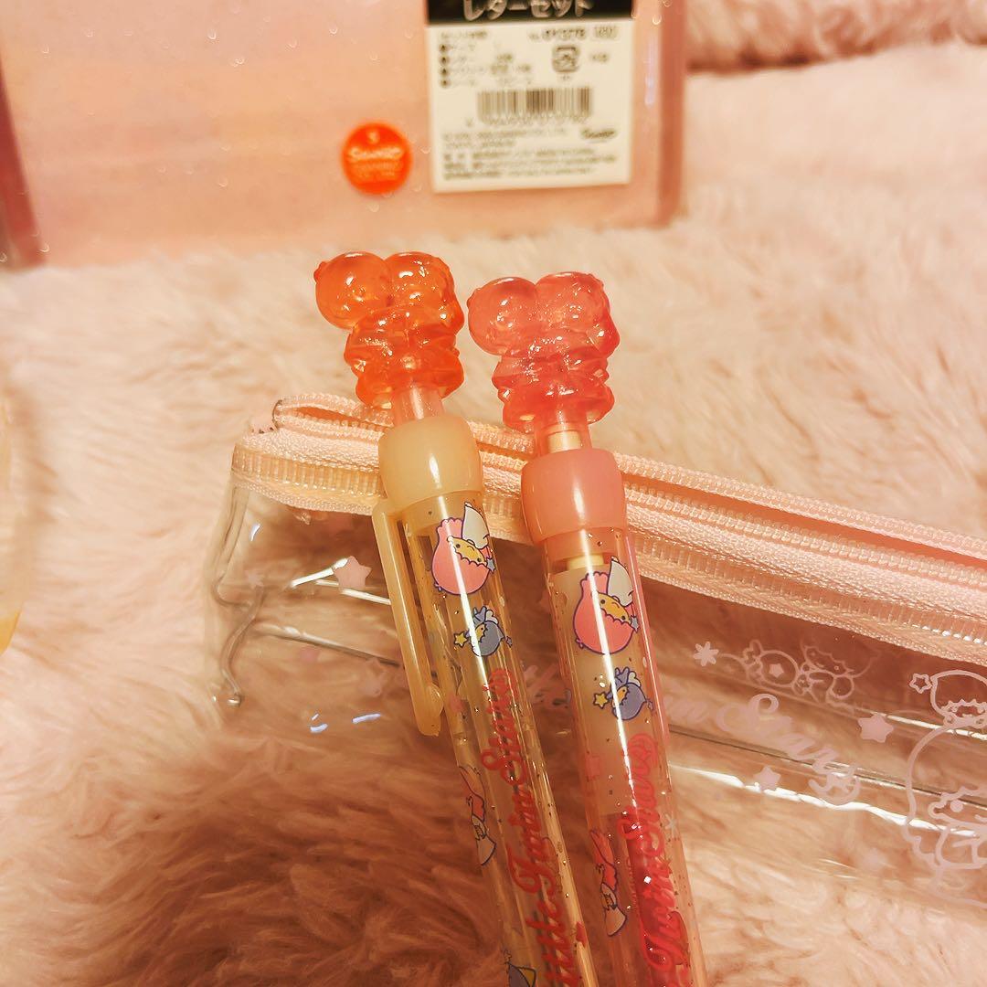 希少レア　キキララ　ケース入りレターセット　ペン　平成レトロ　サンリオ　2003