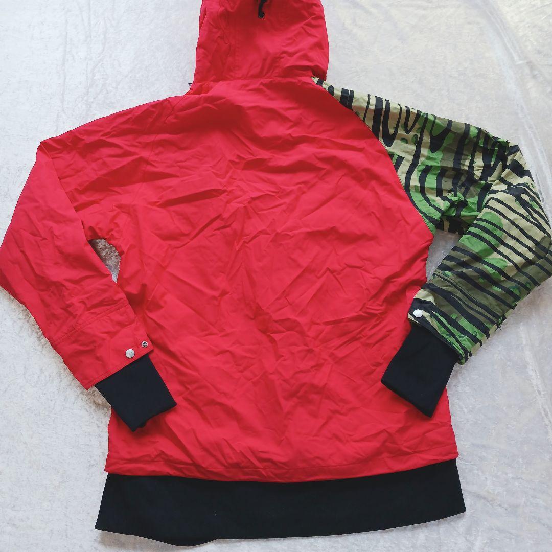 Gush スノーボード用ジャケット 赤緑