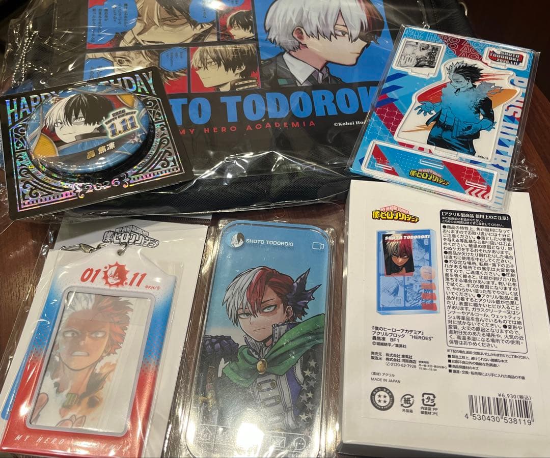 【新品】僕のヒーローアカデミア 轟焦凍 2026誕生日グッズ6点セット