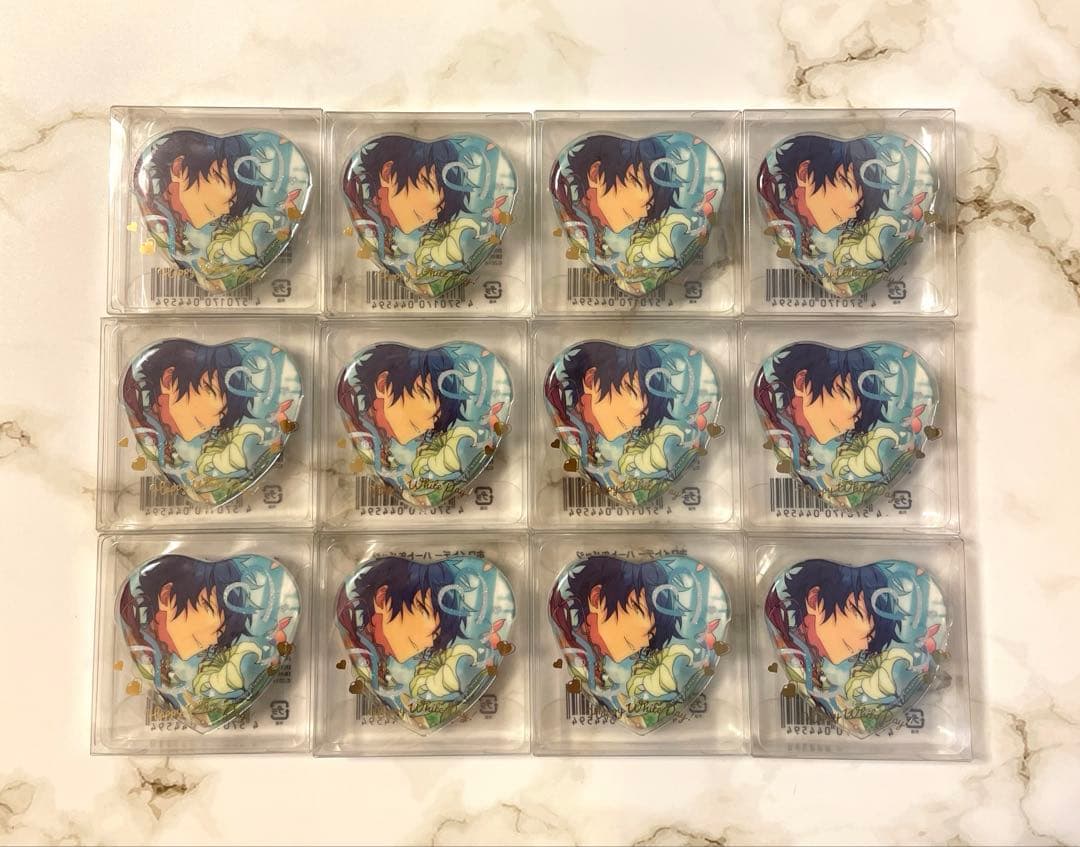 あんスタ 漣ジュン ホワイトデー ハート 缶バッジ 12点セット