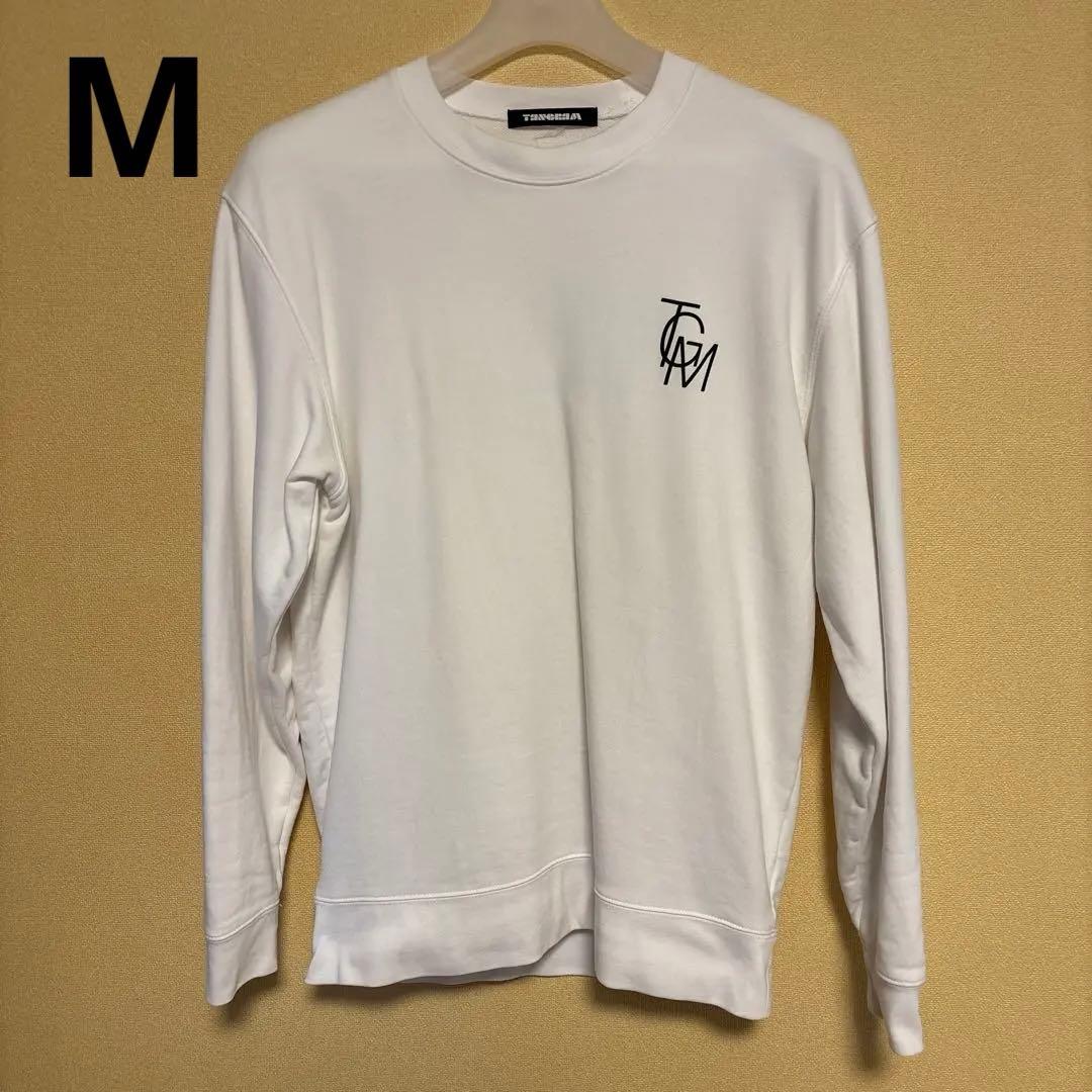 TANGRAM TSL LOGO SWEAT CREW WHITE （M）