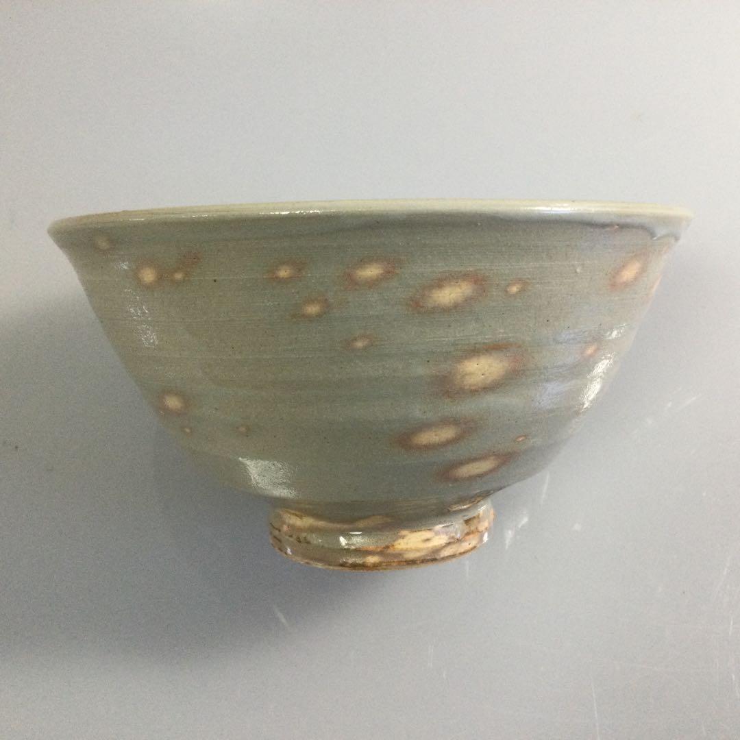 青伊羅保茶碗『玉水』遠藤祥雲作 大徳寺龍源院 細合喝堂書付 茶道具 T877