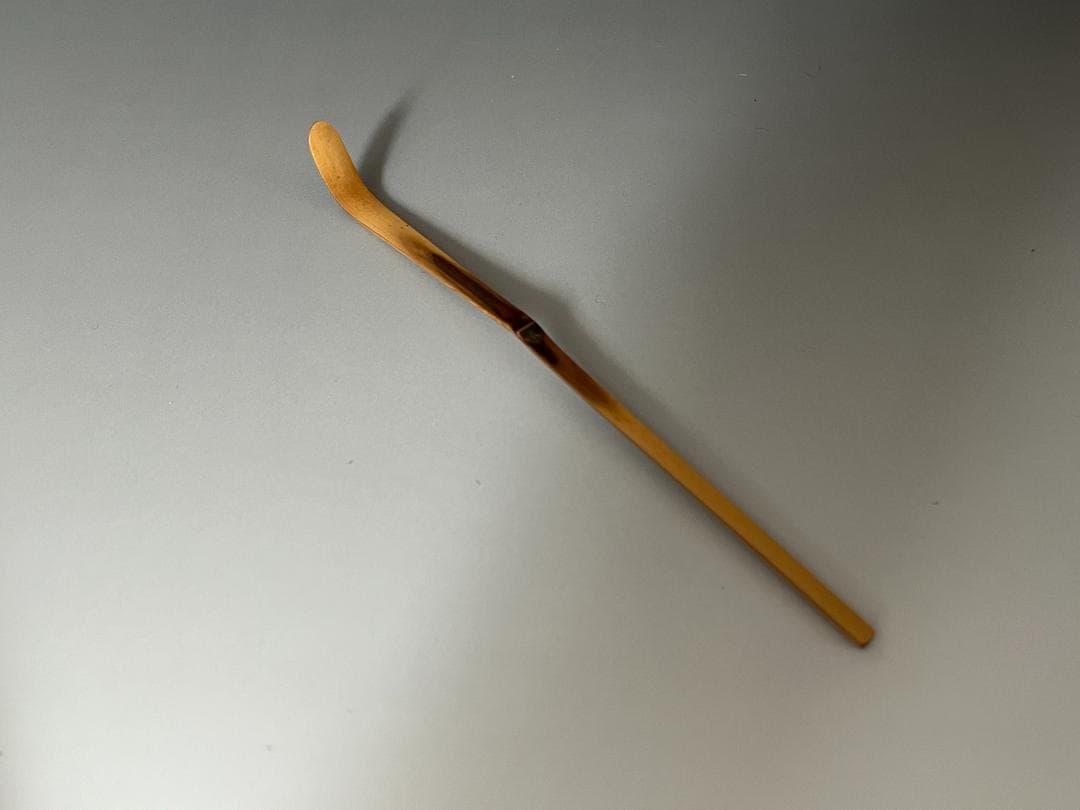 堀内宗完書付　竹　茶杓　銘「若葉」　茶道具　表千家