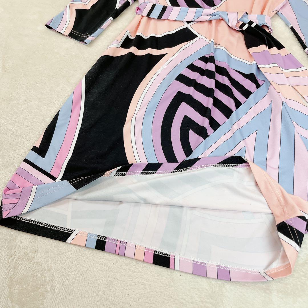 エミリオプッチ EMILIO PUCCI ワンピース ベルト シルク100％