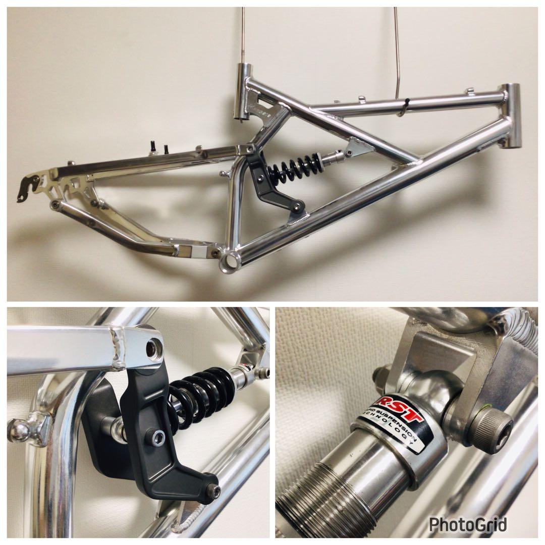 レース用フルサスMTB 英国製 Kinesis アルミ合金フレームセット 未使用