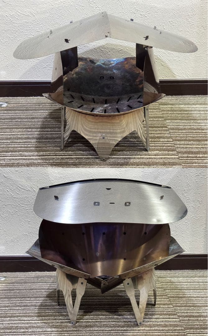 地球とASOBU 焚き火台 IRORI-211 火箸 五徳 架台兼オーブンセット