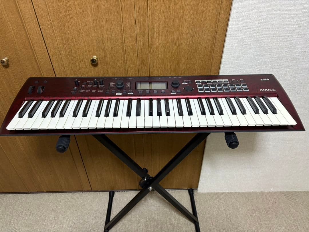 KORG KROSS 2 61鍵 レッドマーブル 純正ソフトケース付き
