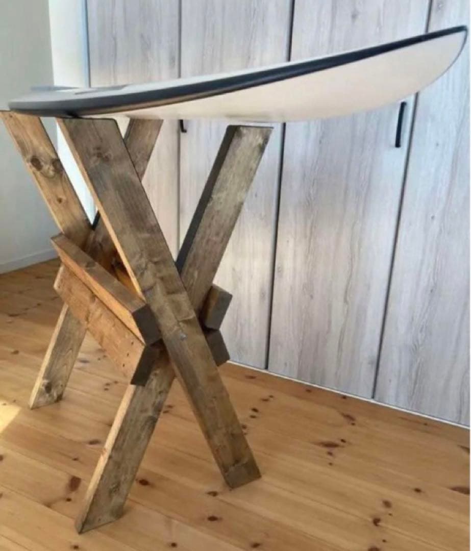 最終値下げ！新色！開閉式！木製サーフボード用メンテナンススタンド