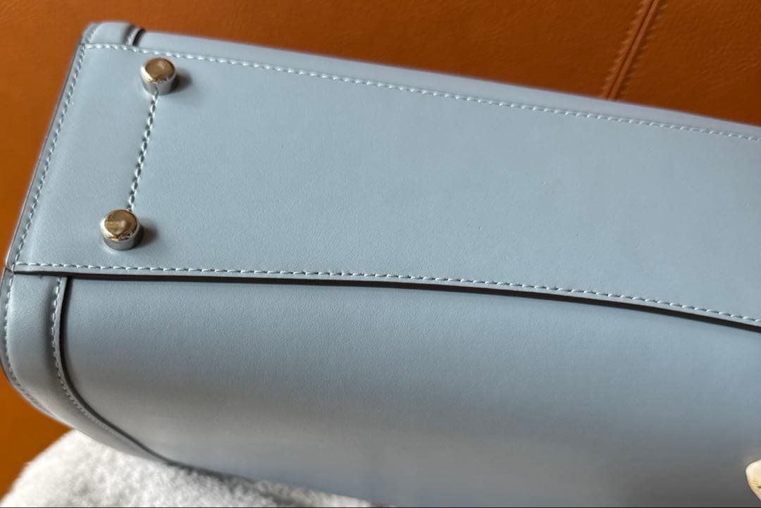 COACH ブルーハンドバッグ フォーマルバッグ