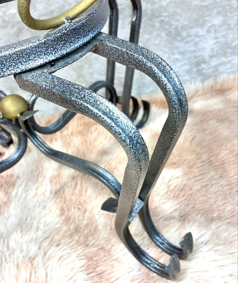 ネコ脚 ガラストップテーブル アンティーク ビンテージ