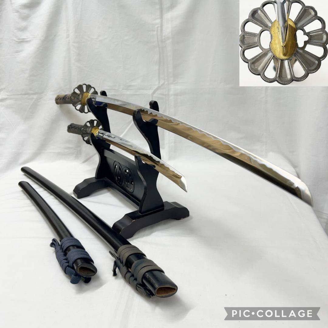 模造刀 二本差し 菊紋 図 太刀 脇差