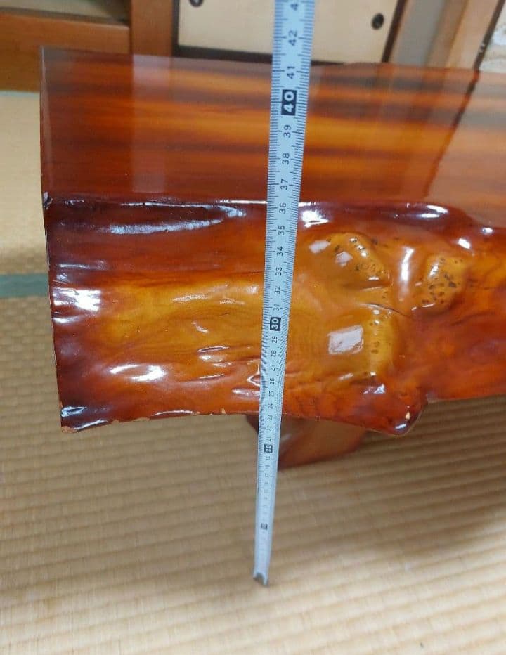 【値下げ】高級銘木 高級木材 一枚板 座卓 和室 天然木 レトロ　和室