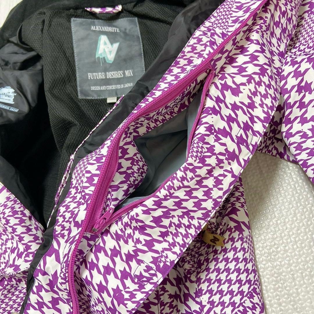 【AA HARDWEAR】 レディース スノーウェア スノボ S 美品 総柄