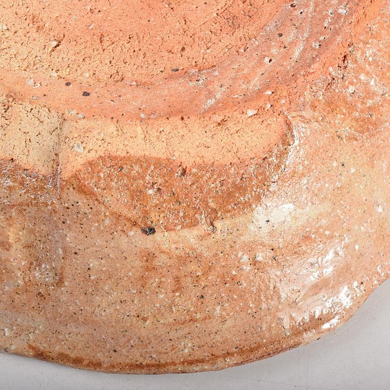 茶道具　萩焼　十代　三輪休雪作　菓子器　共箱　V　R8787B