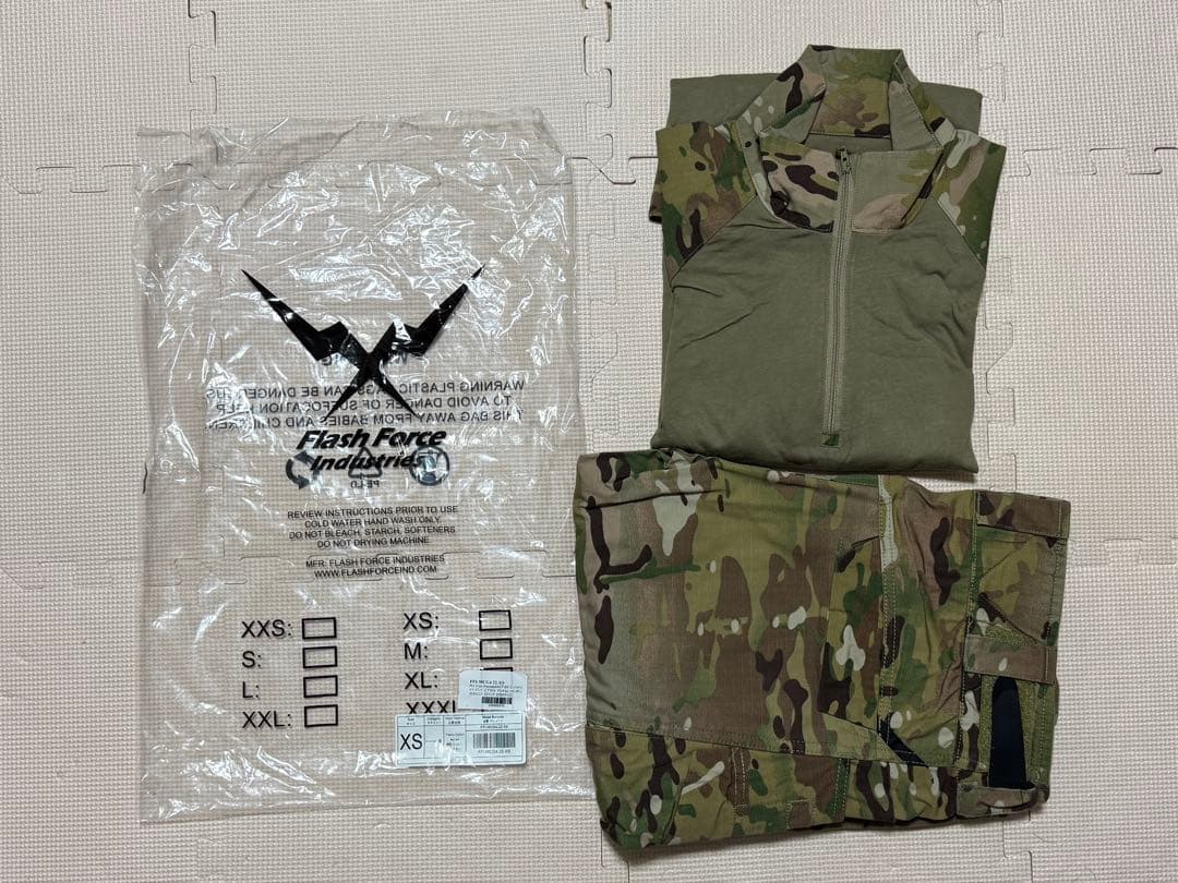 FFI G4 コンバットシャツ・パンツ 上下セット マルチカム XS