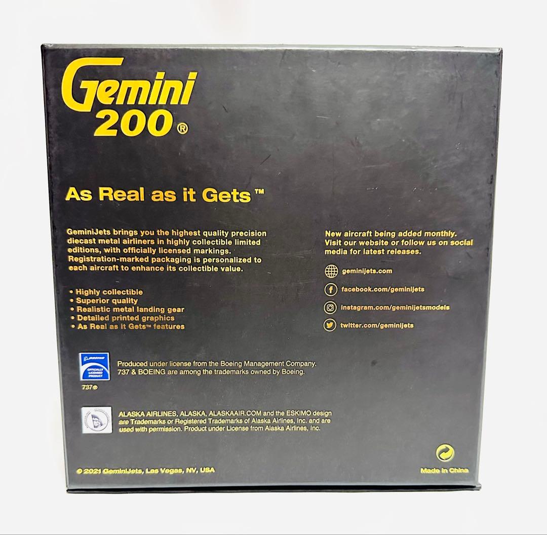Gemini 1/200 B737-700BDSF アラスカ航空 フラップダウン