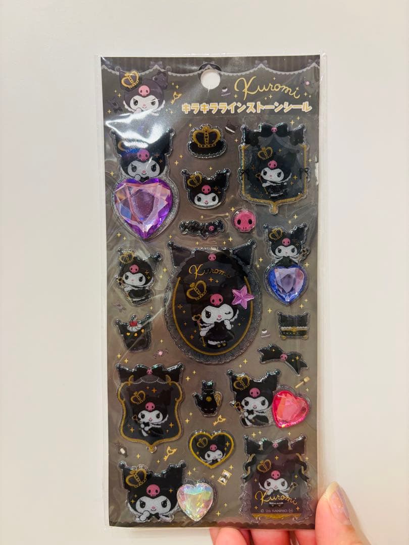 正規品 サンリオ キラキララインストーンシール ドロップジュエルシール ぷっくり