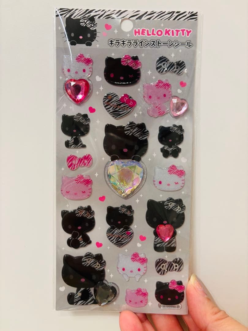 正規品 サンリオ キラキララインストーンシール ドロップジュエルシール ぷっくり