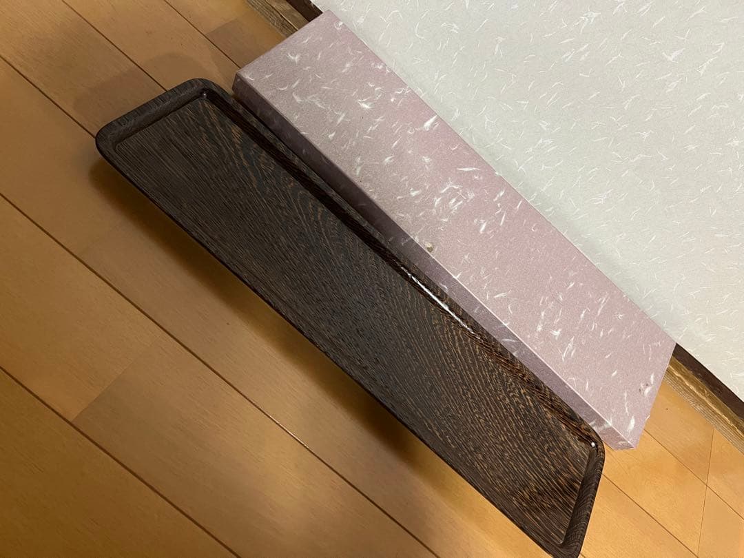 煎茶道具　紫丹一文字盆　尺五　お値下げしました