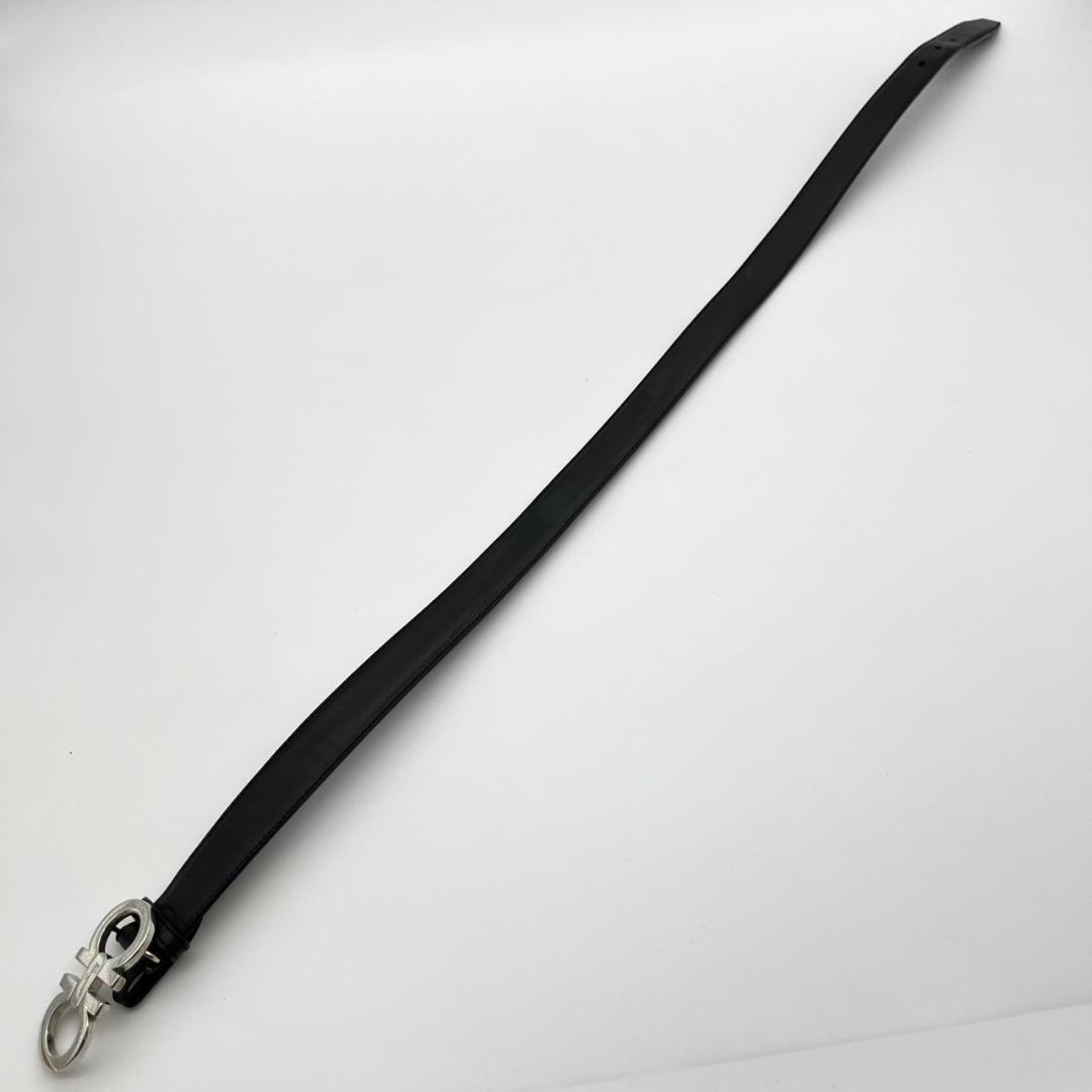 フェラガモ ベルト レディース ダブルガンチーニ レザー 本革 ブラック