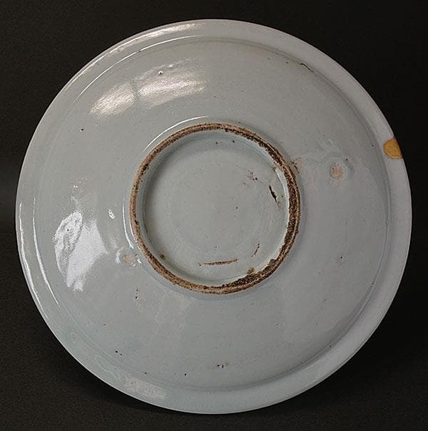 初期伊万里染付 太公望の図 七寸皿