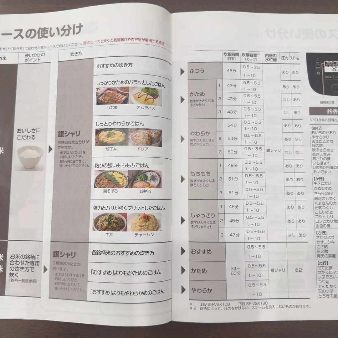 パナソニック　スチーム&可変圧力IHジャー炊飯器 SR-VSX108