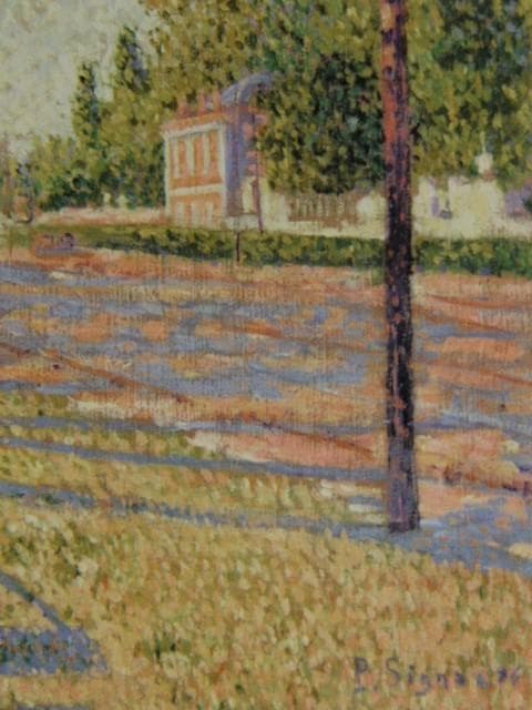 ポール・シニャック、鉄道の連絡駅、ボワ・コロンブ、希少な画集より