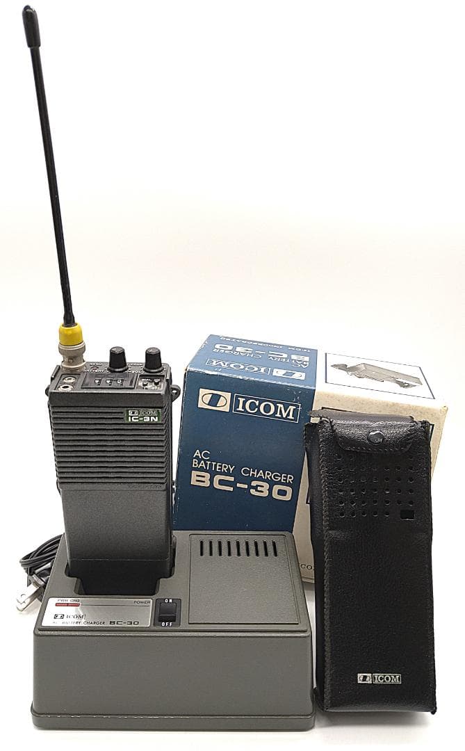 ICOM IC-3N トランシーバー ACバッテリーチャージャー付き 通電確認済