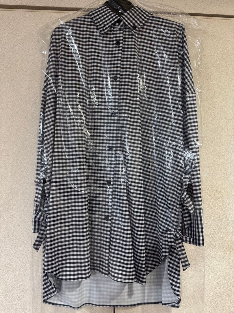 【新品・未使用】LINKABLE サイドリボンラッシュガード ブラックチェック