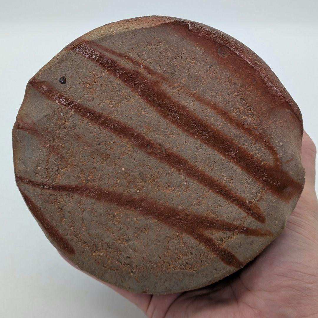 越智龍一 備前焼 花入 用心箱合布 花器 花瓶 フラワーベース 花生 一輪挿し