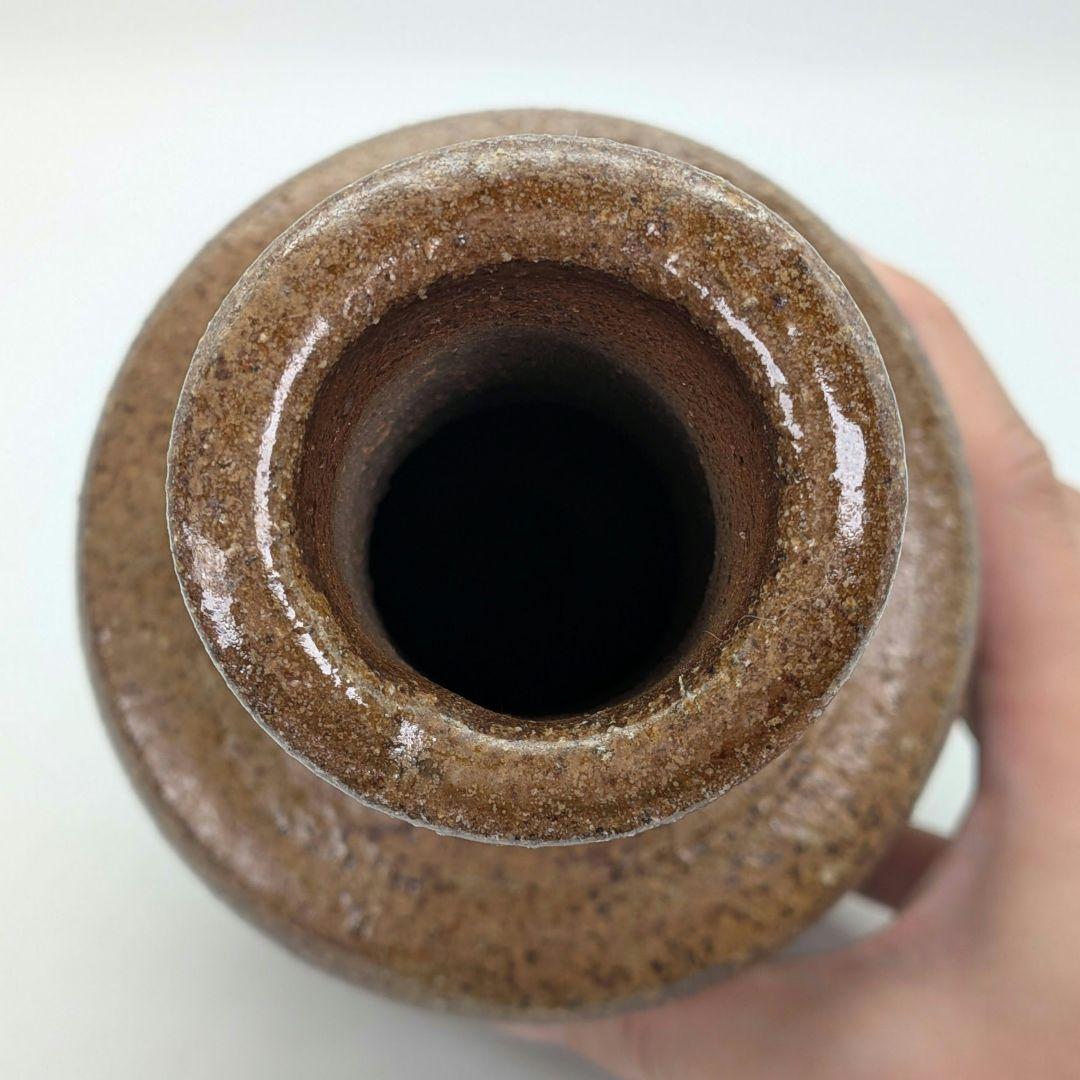 越智龍一 備前焼 花入 用心箱合布 花器 花瓶 フラワーベース 花生 一輪挿し