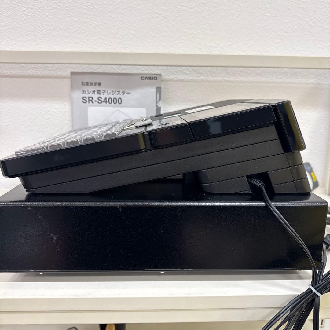 CASIO 電子レジスター SR-S4000 スキャナーHHS-19付き