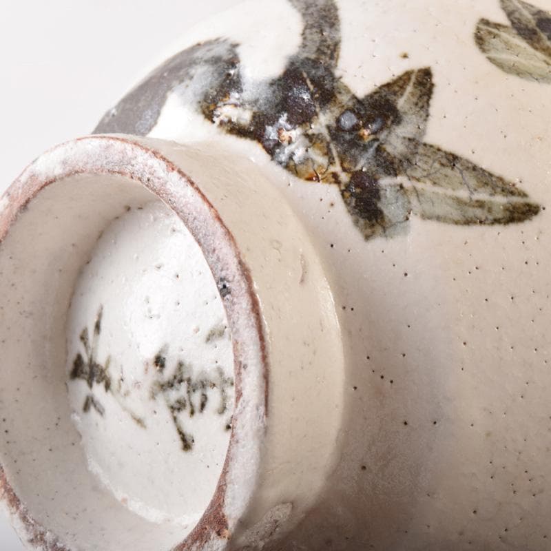 煎茶道具　水月窯　楓文　汲出茶碗　五客　共箱　V　7458