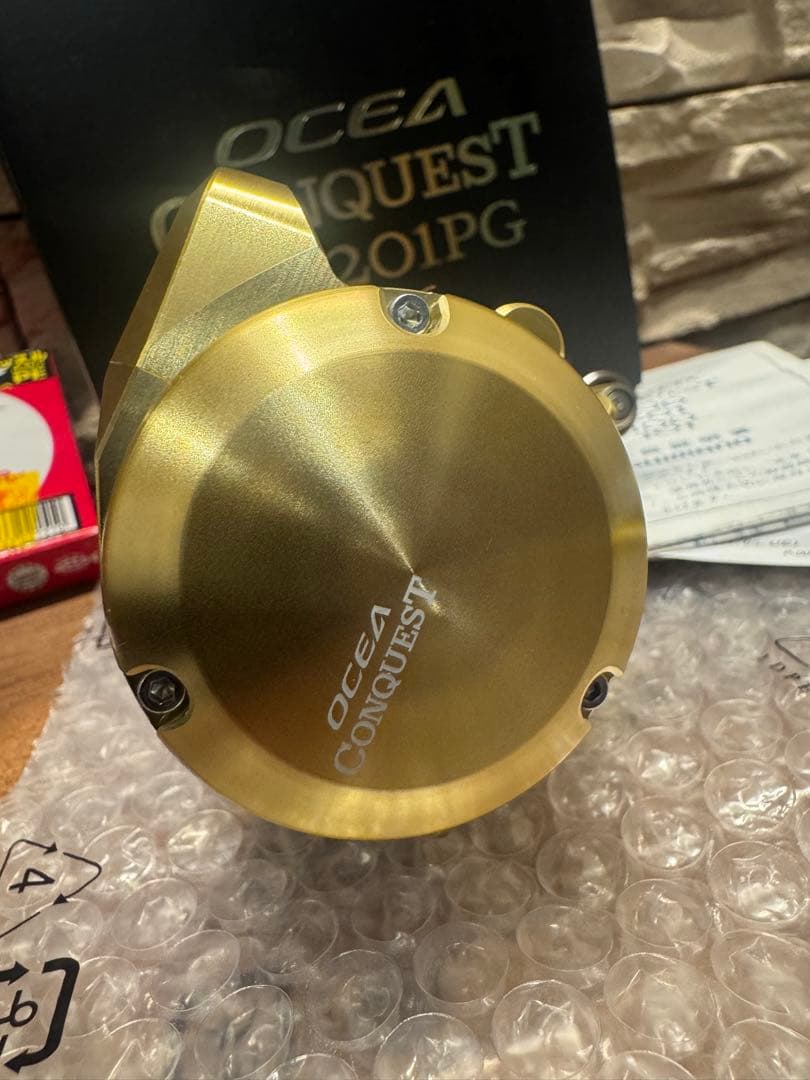 18 オシアコンクエストCT201PG シマノ左巻き＋ PE0.8号300m紅牙