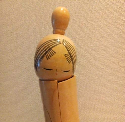 佐藤翠崕 創作こけし 菊の想い 内閣総理大臣賞受賞作家